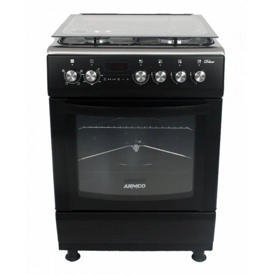 Armco 3 Gas(1WOK), 1 Electric, 60x60 Gas Cooker: GC-F6631HX2(BK) Armco 3 Gas(1WOK), 1 Electric, 60x60 Gas Cooker: GC-F6631HX2(BK)