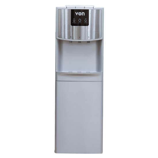 Von Water Dispenser Compressor Cooling with Fridge - Silver: VADL2324S