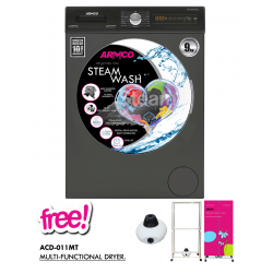 Armco 9KG 61L Fully Automatic Steam Washing Machine: AWM-FL900VE-ST(SL)