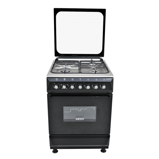 Armco 3 Gas, 1 Electric, 60x60 Gas Cooker: GC-F6631JX(BK)
