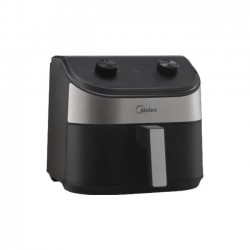 Midea Non Stick 4.7L Manual Air Fryer-1500W - Black
