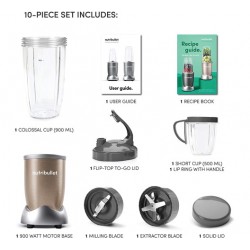 NutriBullet 900 Series - 10 Piece Set: NB9-1012